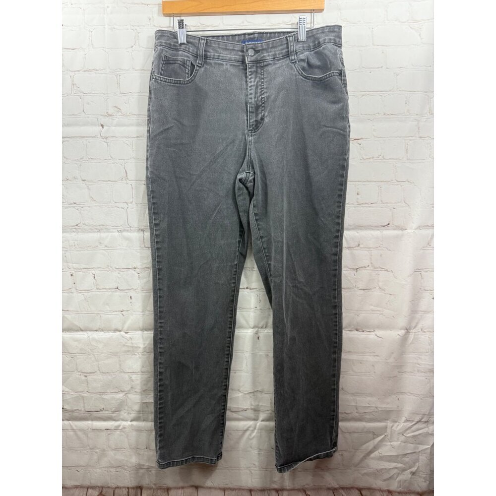 Bandolino Amy Jeans Womens Size 14 Smokey Black High Waisted